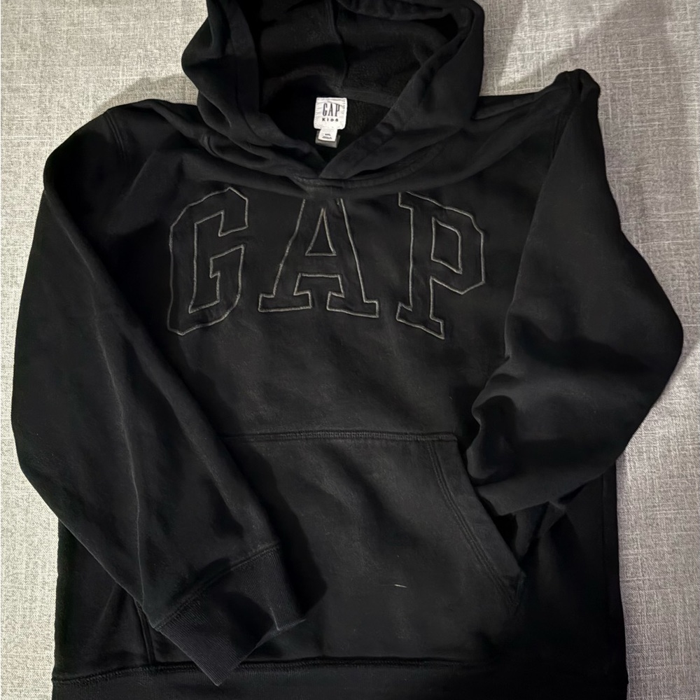 GAP Kids Black Fleece Hoodie